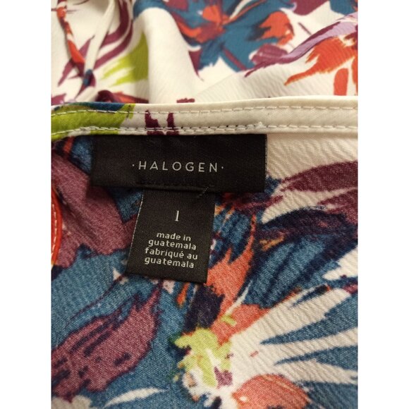 NWT Halogen Women's From Nordstrom Floral Strappy Tank Top Size L - Picture 5 of 7